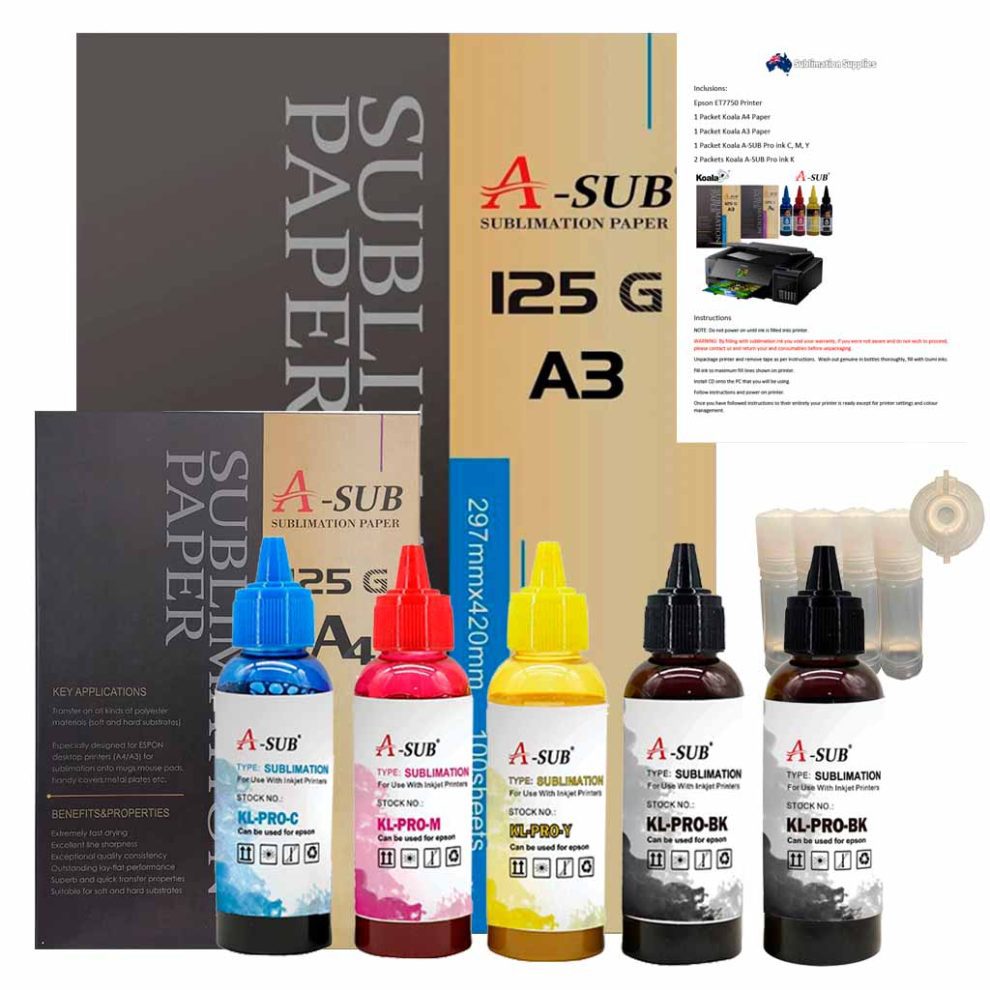 Epson Et Koala Dye Sublimation Printer Package Sublimation Supplies