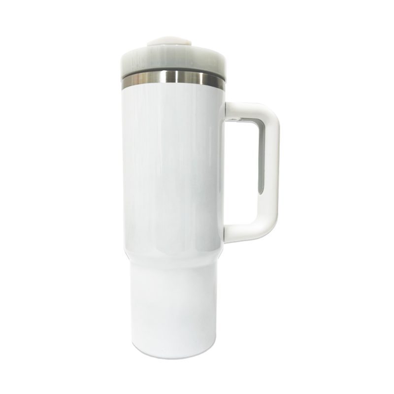 30oz Stainless Steel Drink Bottle Cup With Handle Lid On Hero Shot