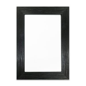 6 Inch Black Wooden Picture Frame Front Shot Hero Angle