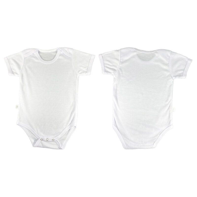 White Baby Grow Onesie Polyester Baby Clothing Sublimation Blank ...