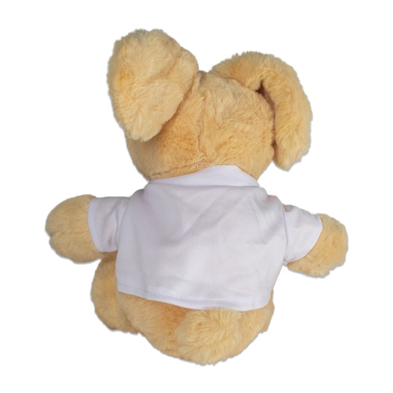 Bunny Rabbit Plush Toy Sublimation Blank 23cm Sublimation Supplies Back With Shirt