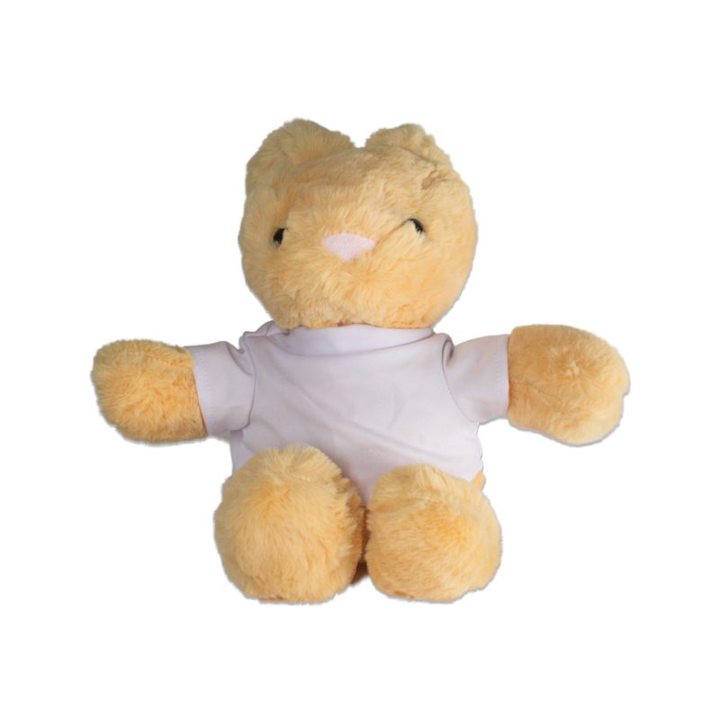 Bunny Rabbit Plush Toy Sublimation Blank 23cm Sublimation Supplies Front With Shirt