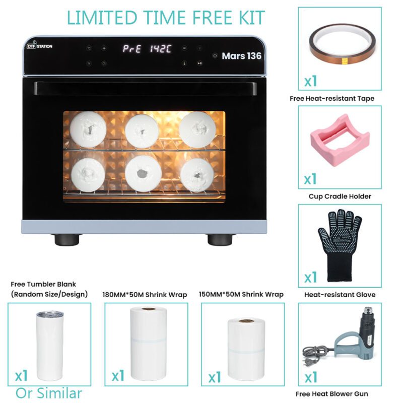 Digital Sublimation Oven 36L Mars 136 Free Kit