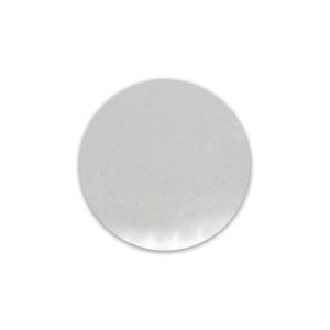 Large Circle Name Badge Aluminium Front