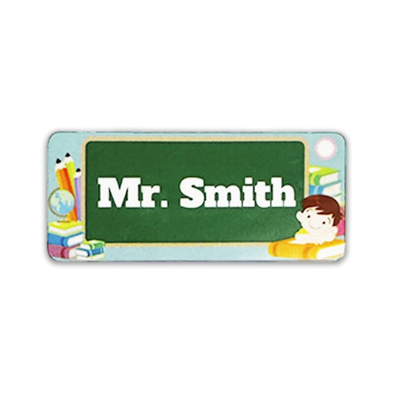 Medium Rectangle Name Badge MDF Cover Image Printed