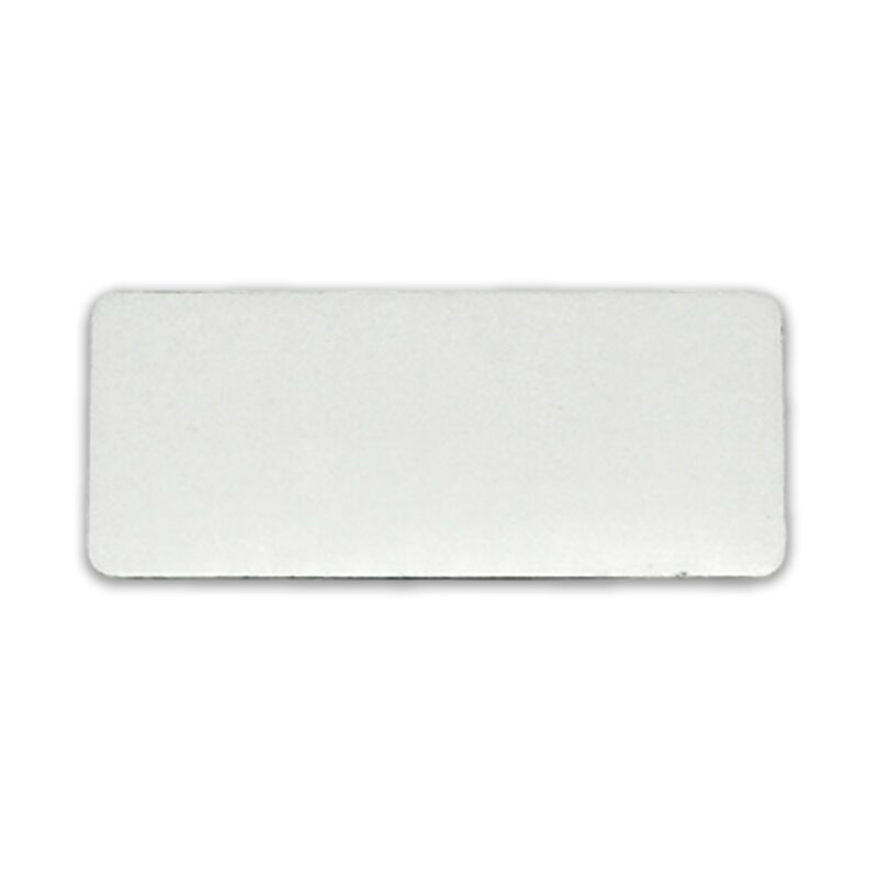 Medium Rectangle Name Badge Metal Front