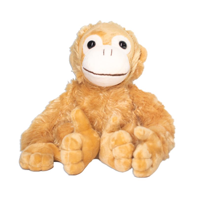 Monkey Plush Sublimation Blank Front Shot no Shirt Sublimation Supplies