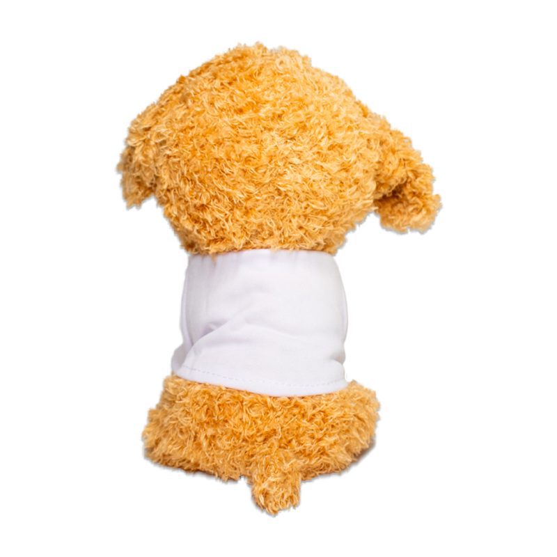 Poodle Plush Sublimation Blank Back Shot With Shirt Sublimation Supplies