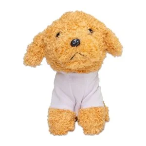 Poodle Plush Sublimation Blank Front Shot With Shirt Sublimation Supplies