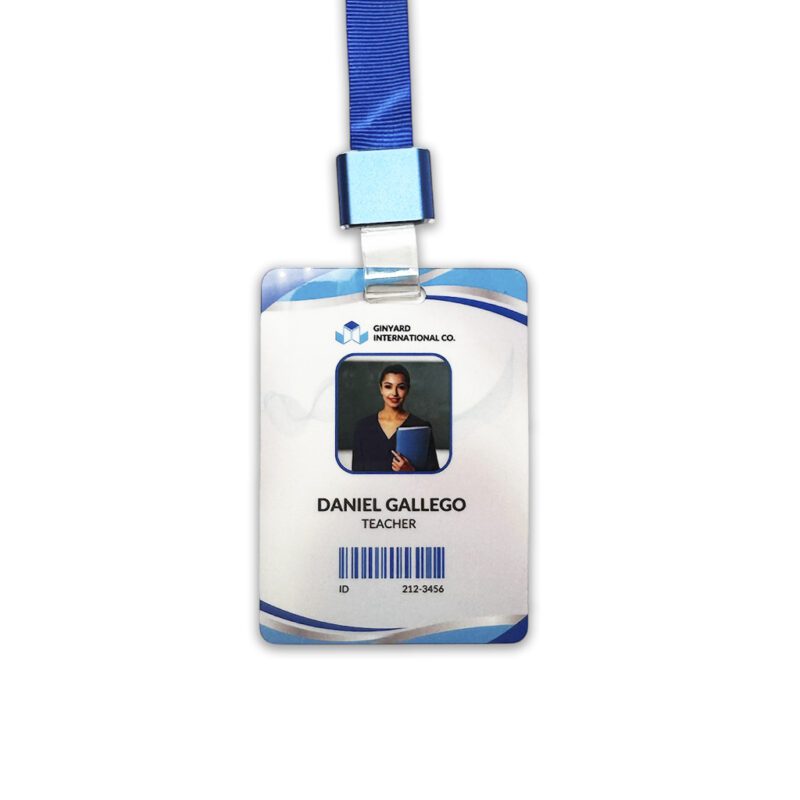 Small Aluminium ID Card Printed Example