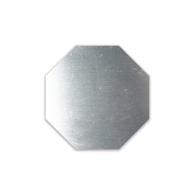 Small Octagon Magnet Aluminium Back