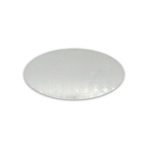 Small Oval Name Badge Aluminium Front